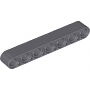 technic hefbalk dik 1x7 dark bluish gray